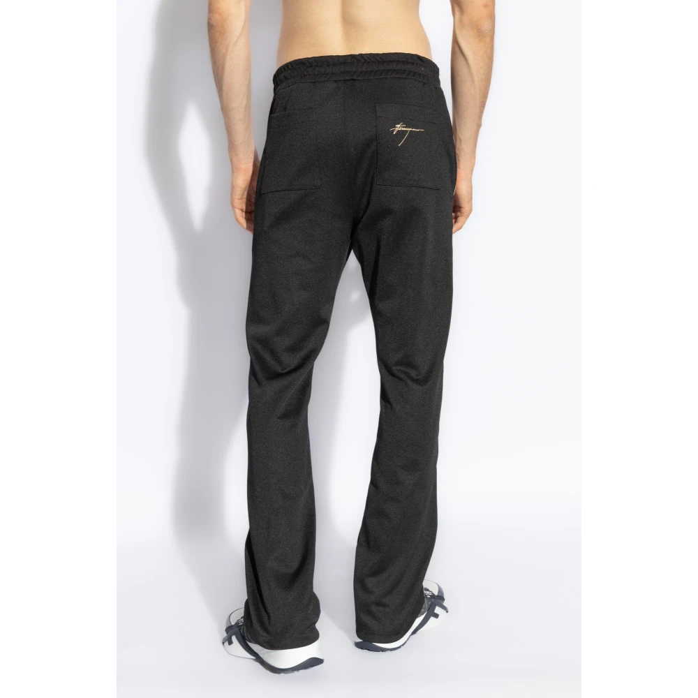 Salvatore Ferragamo Sweatpants met strepen Black Heren
