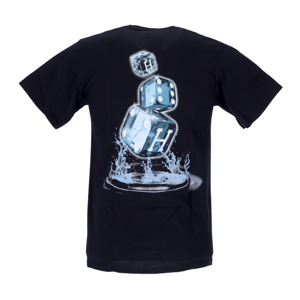 HUF Zwarte Ice Dice Tee Korte Mouw Blue Heren