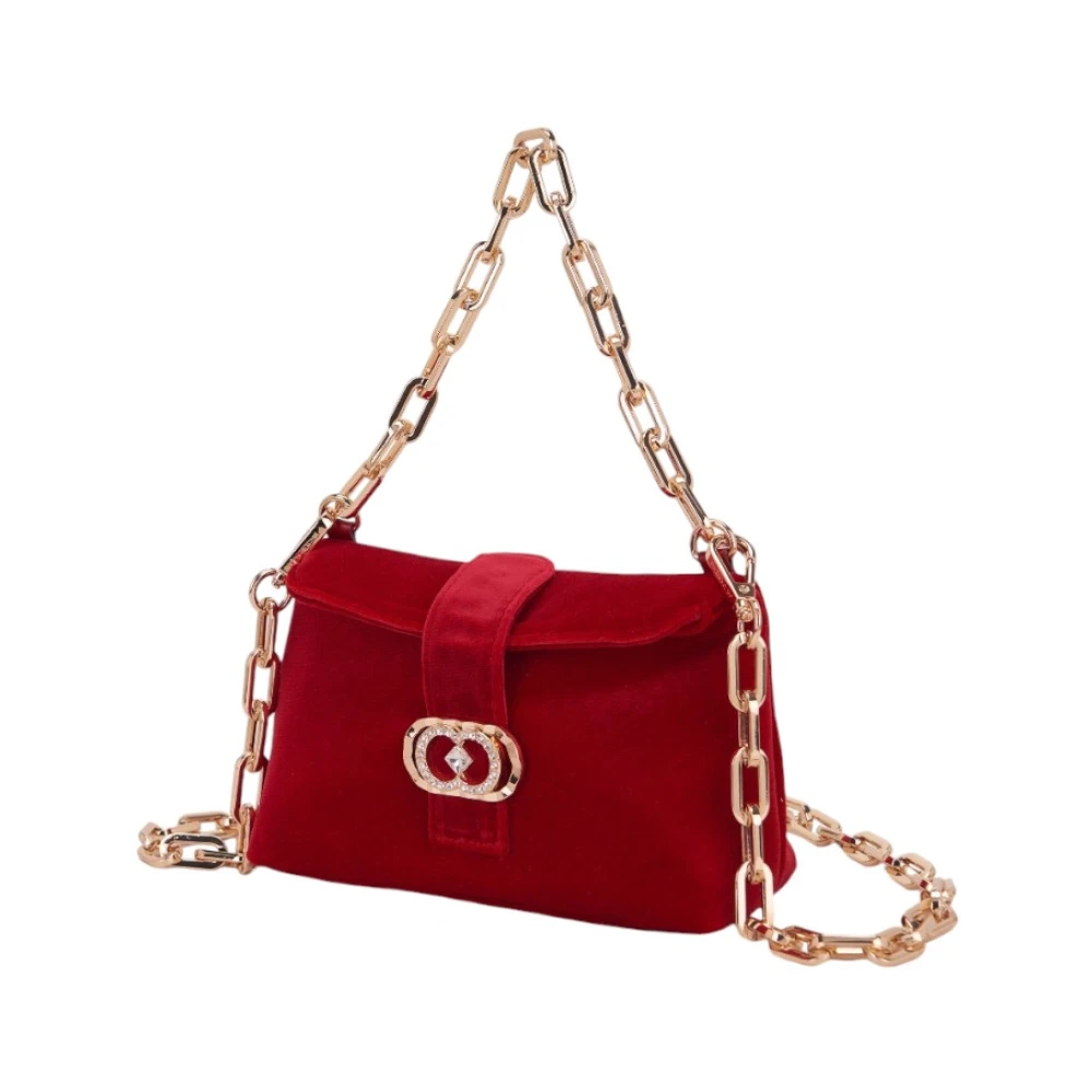 La Carrie Stijlvolle Leren Tas Red Dames