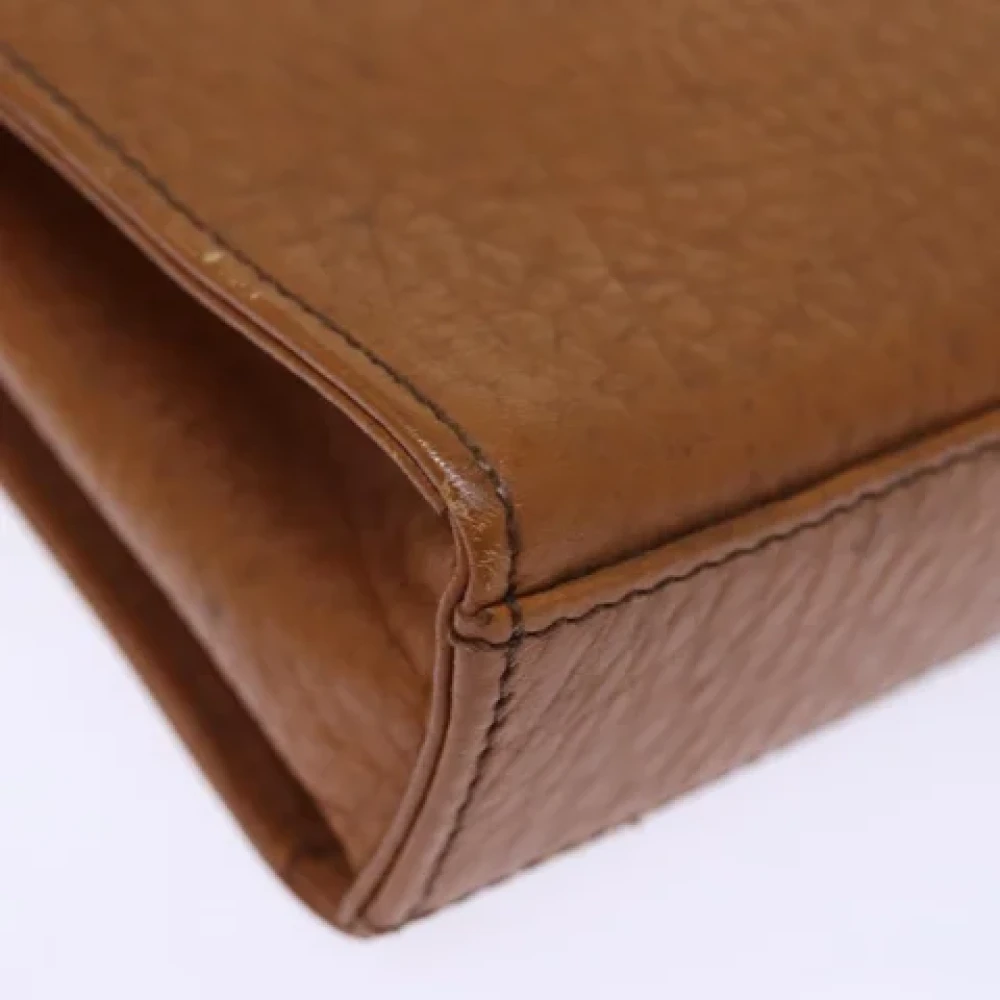 Burberry Vintage Pre-owned Leather clutches Brown Dames