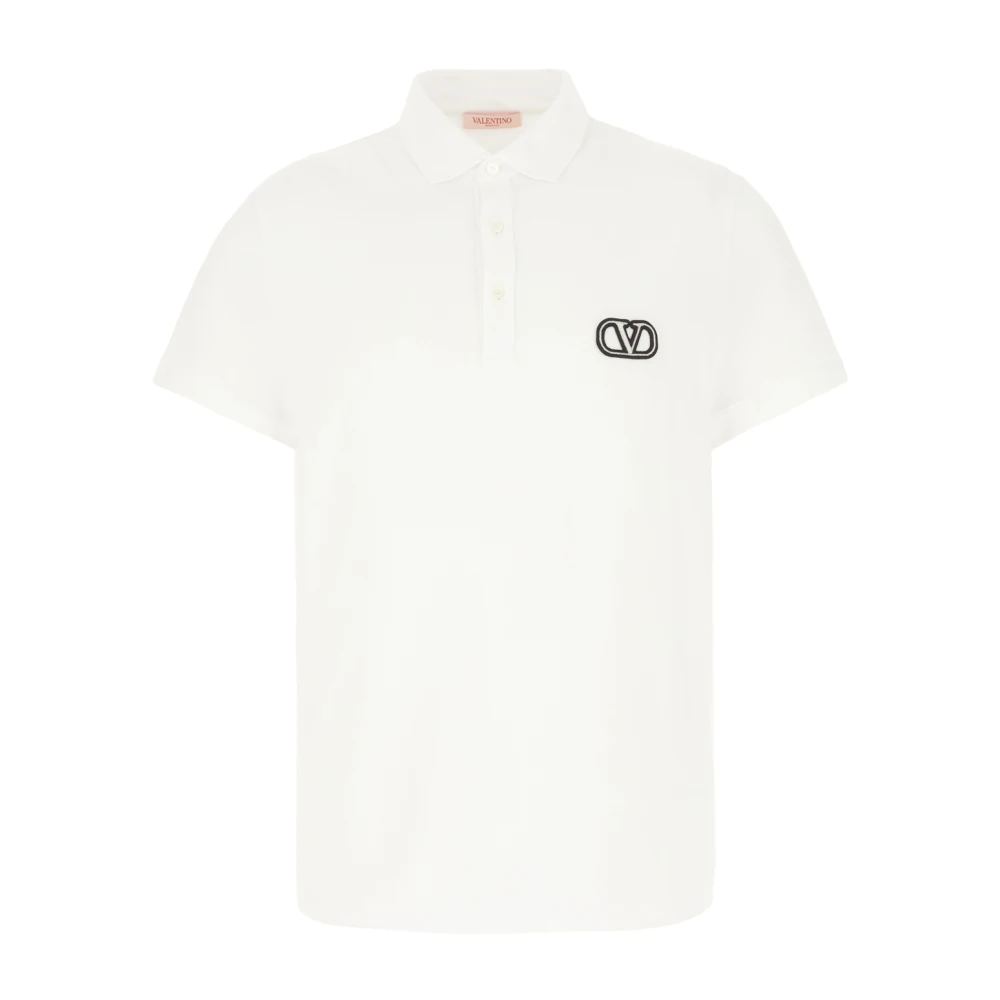 Valentino Garavani Klassiek Polo Shirt voor Mannen White Heren