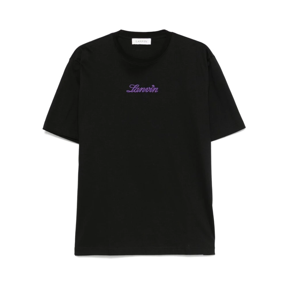 Lanvin - Tops > T-Shirts - Black - Lanvin - Modalova