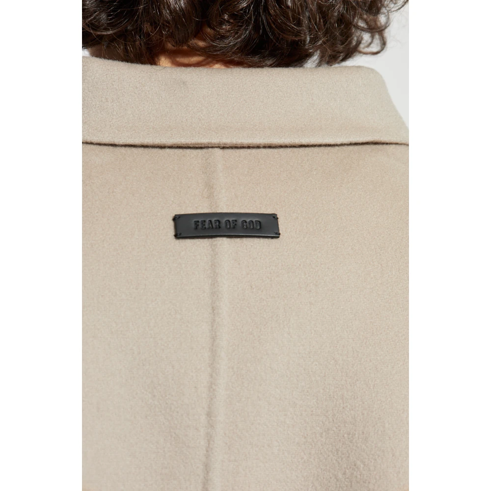 Fear Of God Wollen jas Beige Heren