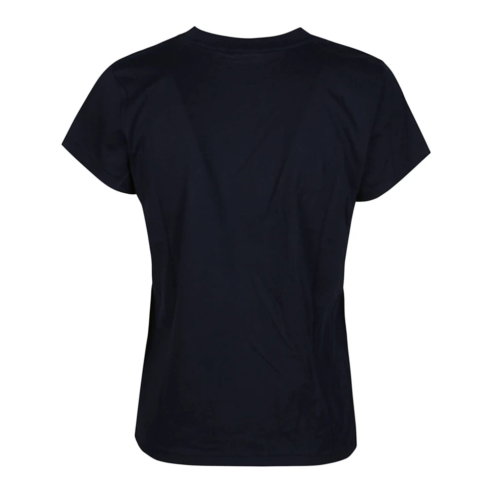 Ralph Lauren Stijlvol Logo T-Shirt Collectie Blue Dames