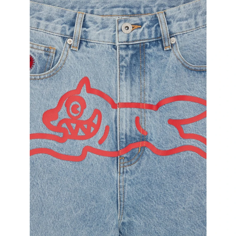 Icecream Heldere Blauwe Denim Shorts Blue Heren