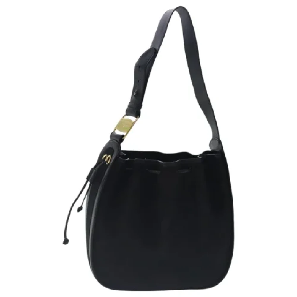 Salvatore Ferragamo Pre-owned Suede shoulder-bags Black Dames