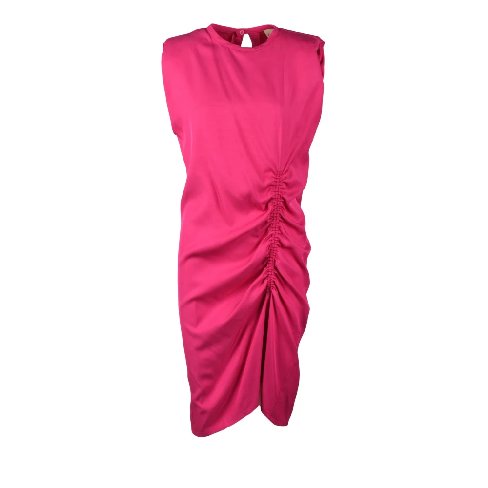 Nude Viscose jurk voor dames Pink Dames