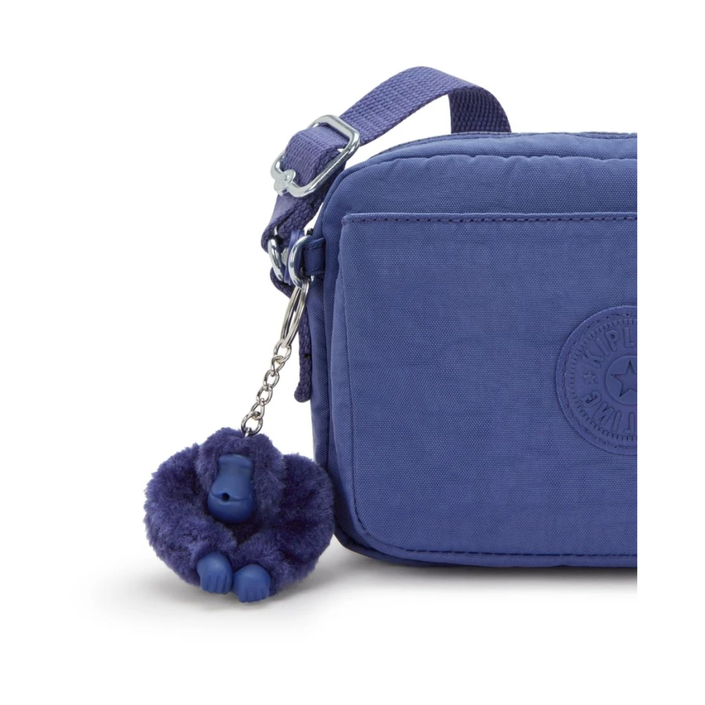 Kipling Verstelbare schoudertas met ritssluiting zakken Blue Unisex