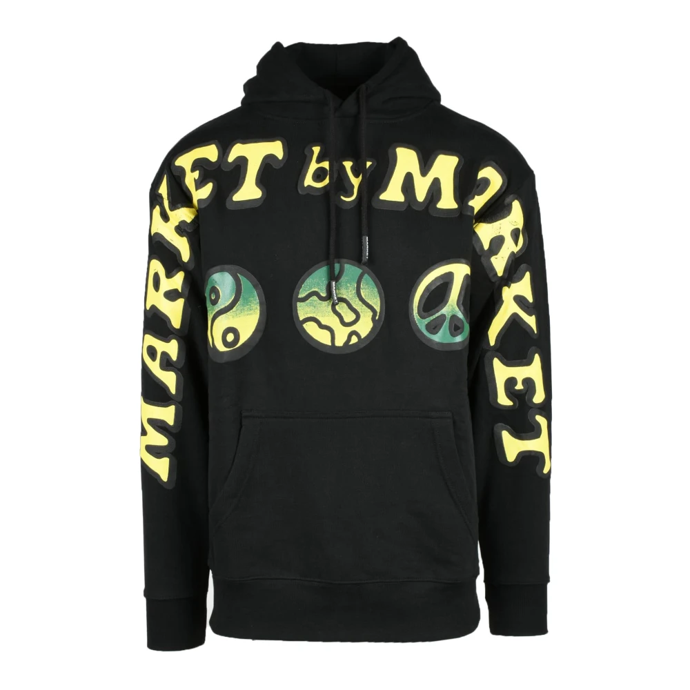 Market Katoenen Stijlvolle Top Black Heren