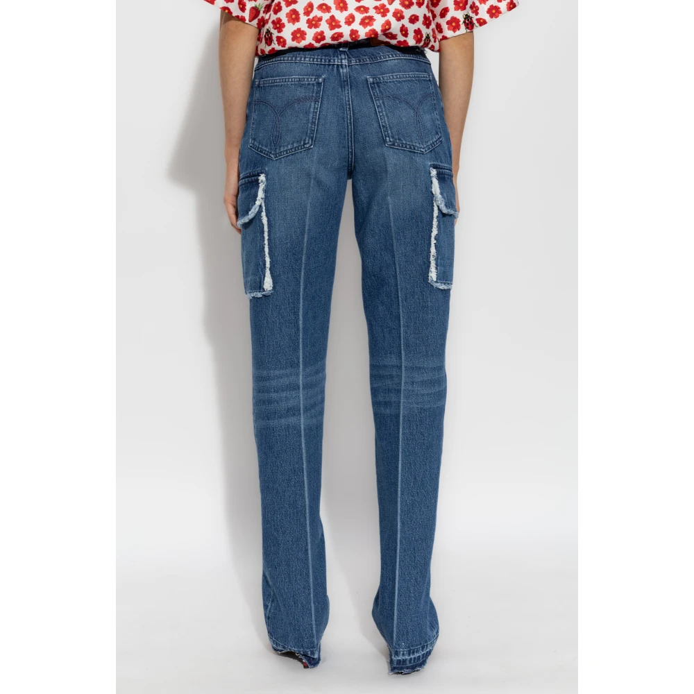 Versace Cargo stijl jeans Blue Dames