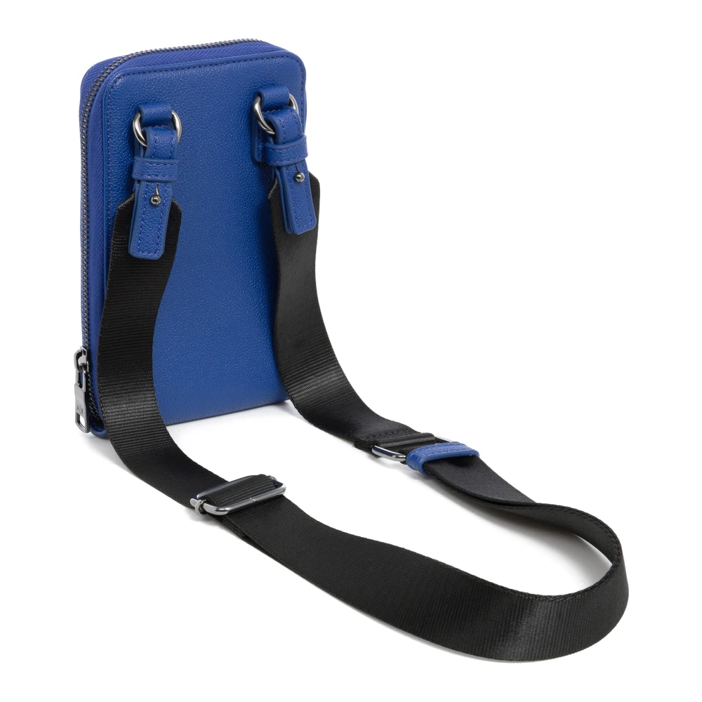 Armani Exchange Stijlvolle Crossbody Tas met Verstelbare Band Blue Heren