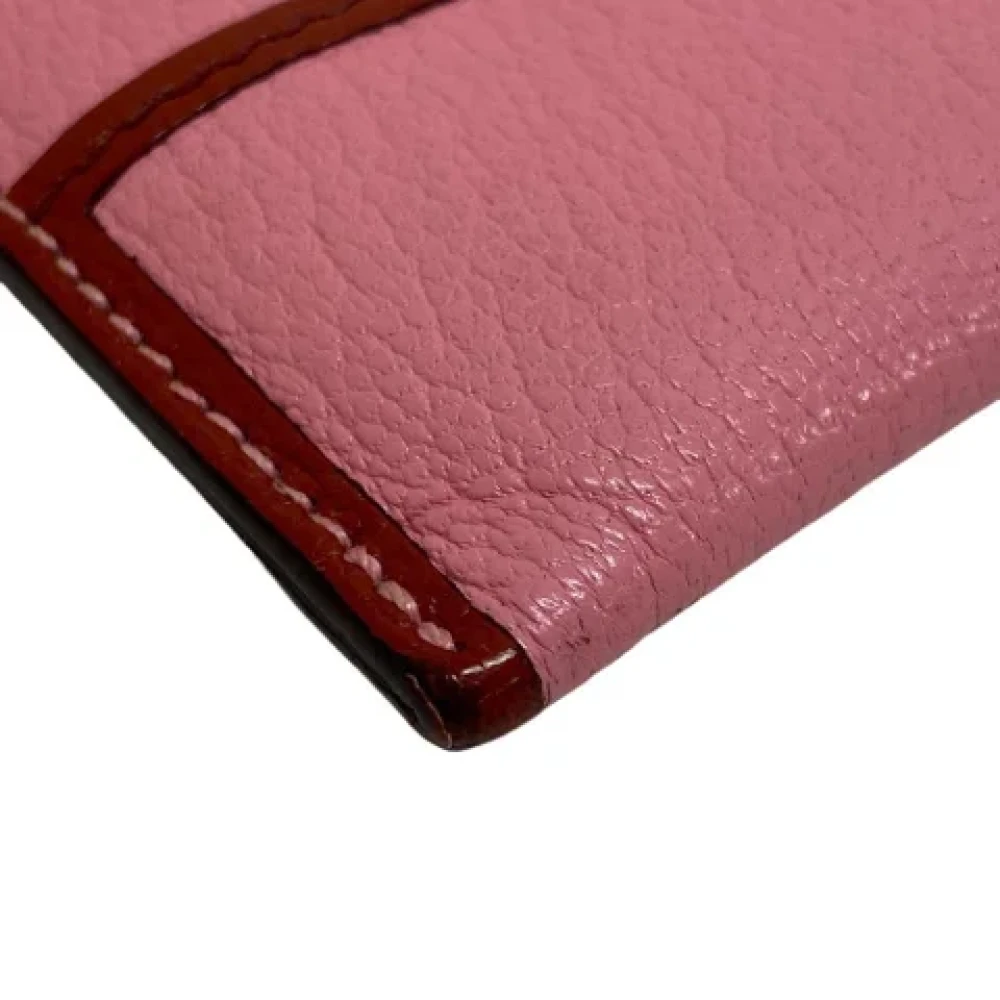 Hermès Vintage Pre-owned Leather wallets Pink Dames
