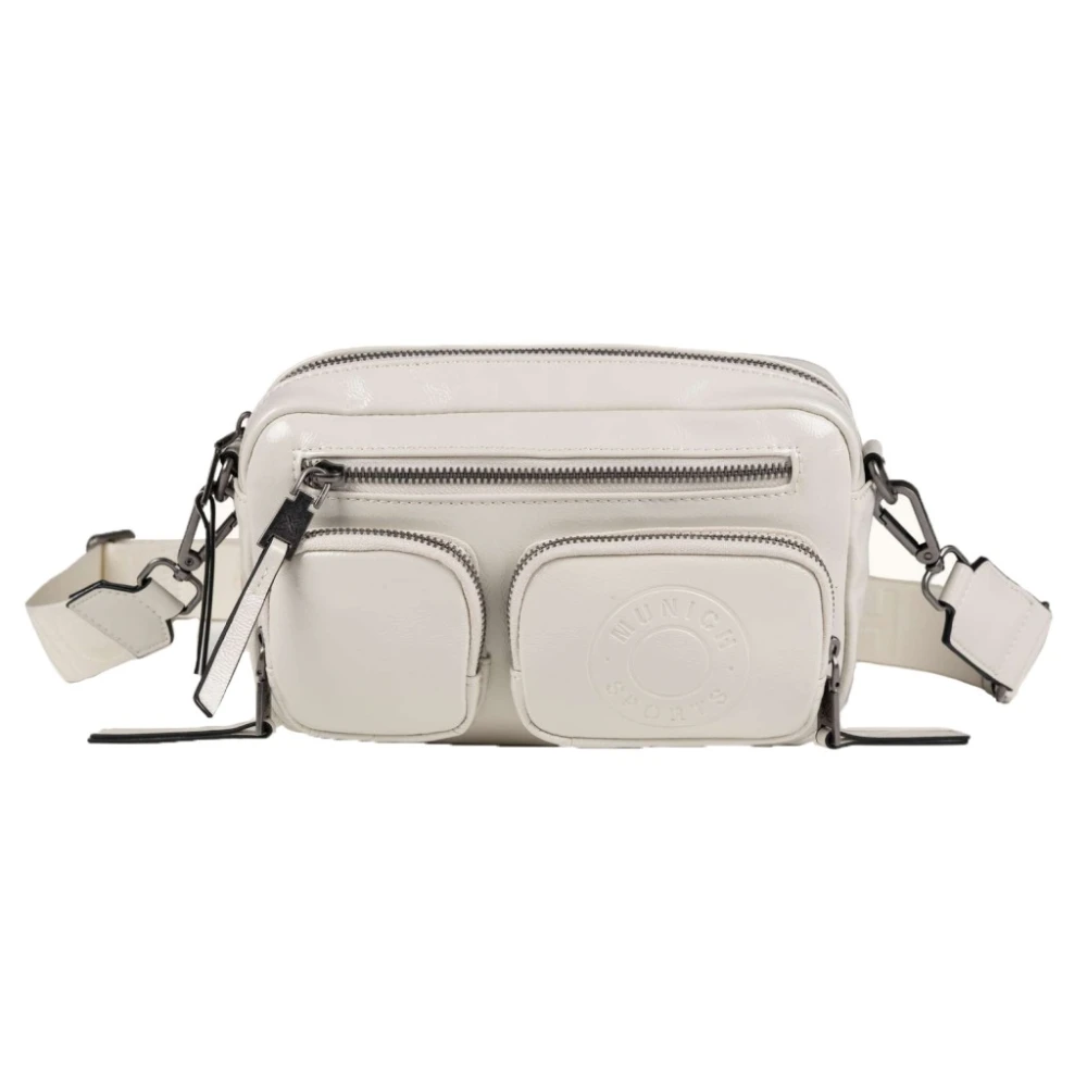 Munich Donna Bianco Borse, Taglia Unica, New,