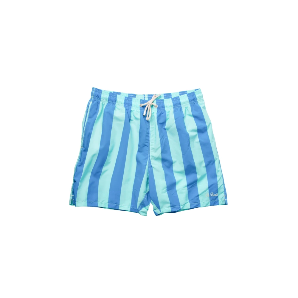 MC2 Saint Barth Stripes Pop Swimshorts Blue Heren