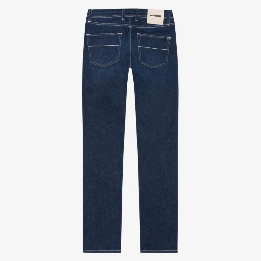 Tramarossa Leonardo Witte Stiksel Jeans Blue Heren