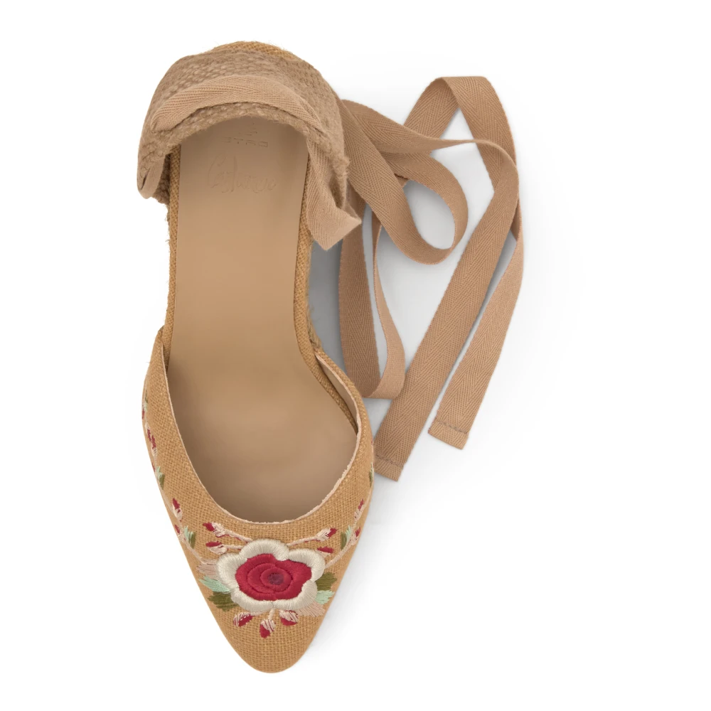 Castañer Joyce Etro T 8 273 · Platte Espadrille Beige Dames