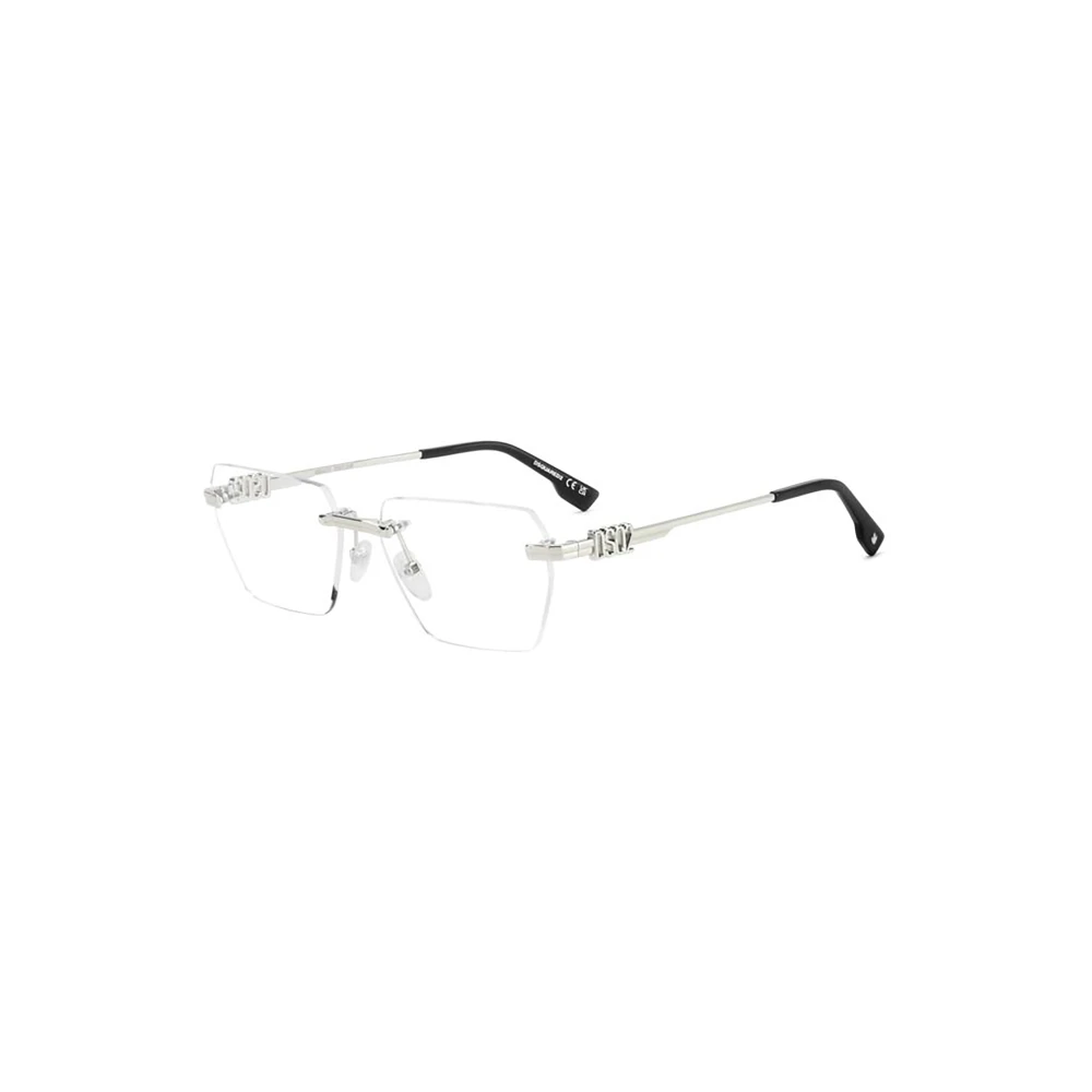 Dsquared2 Women's Gray Glasses, 58 Mm, Metallic Optical Frames Stylish Chic Look