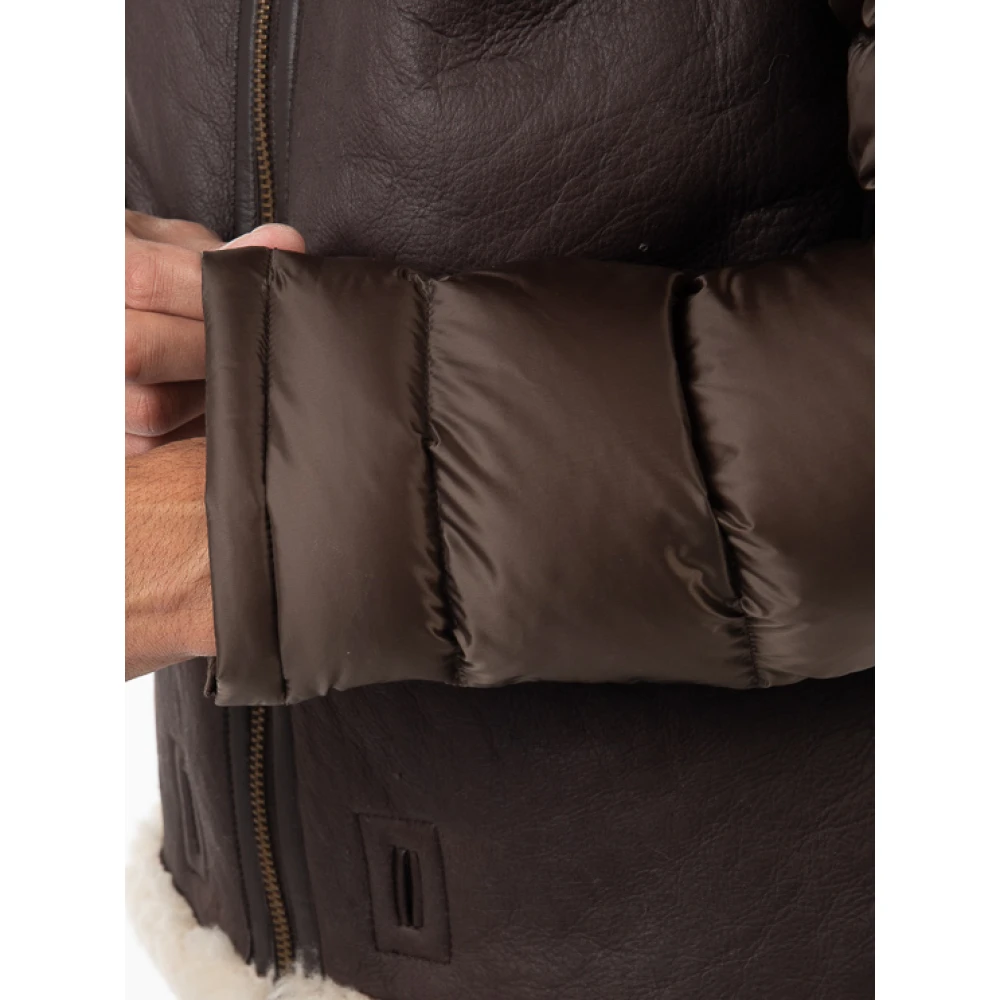 Ten C Shearling Gevoerde Jas Brown Heren
