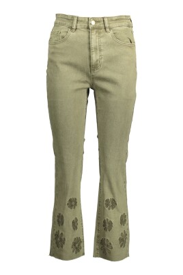 gron-broderede-jeans-med-kontrastsom