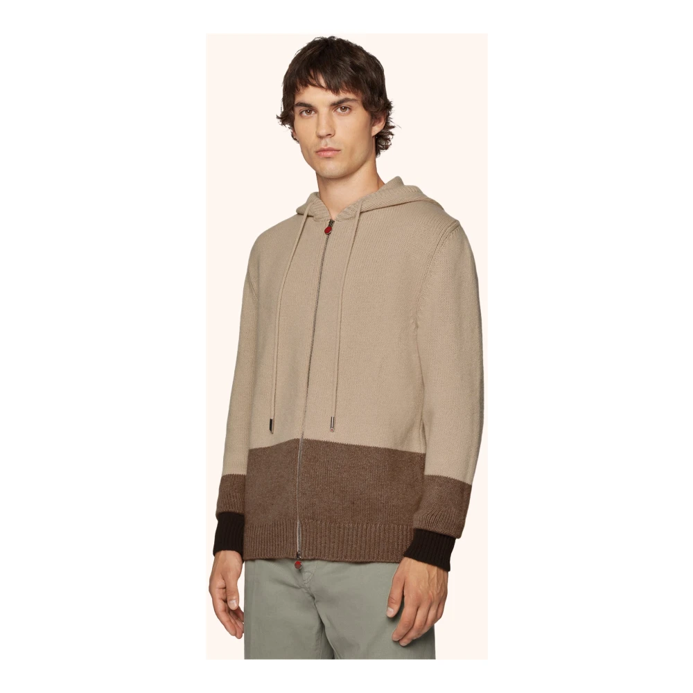 Kiton Kasjmier Bomberjack Beige Heren