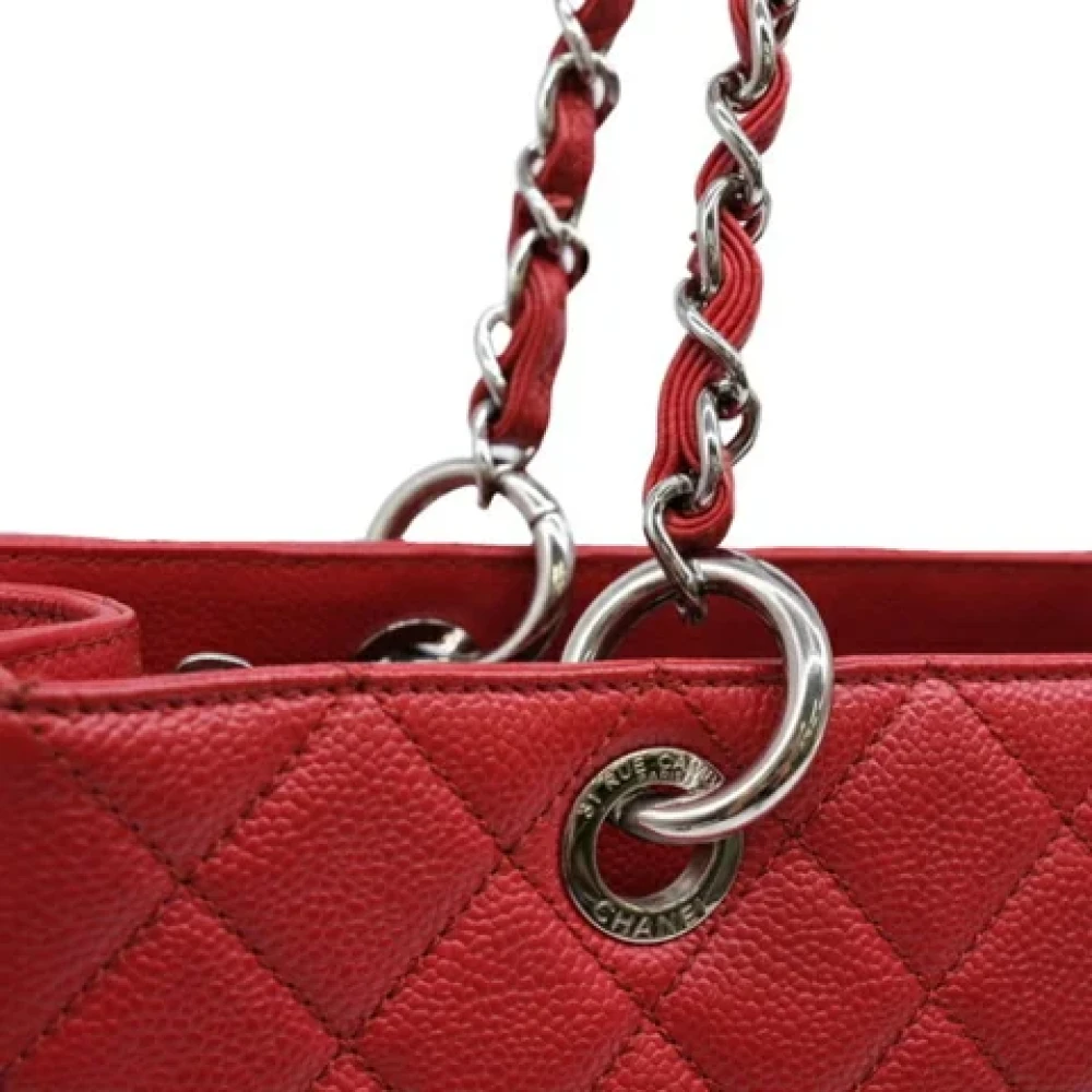 Chanel Vintage Pre-owned Leather shoulder-bags Red Dames