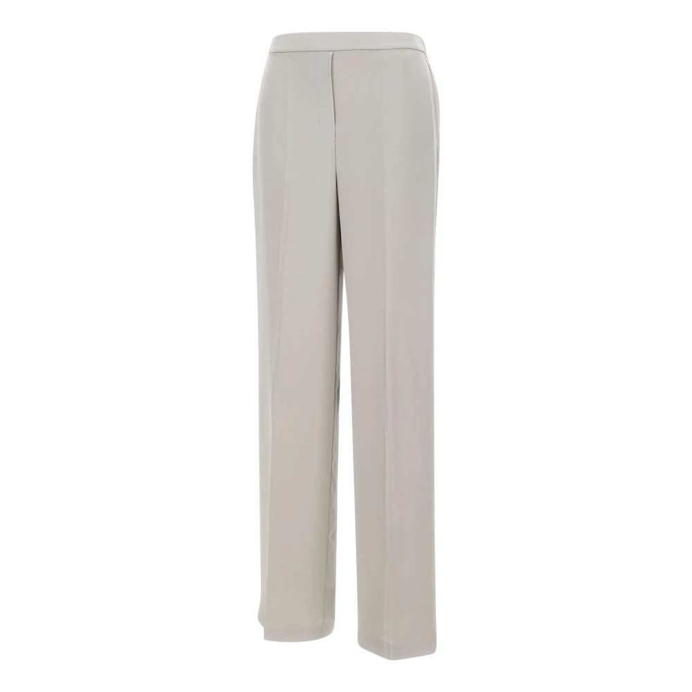Theory Zijden Wijde Pijp Broek Grijs Gray Dames