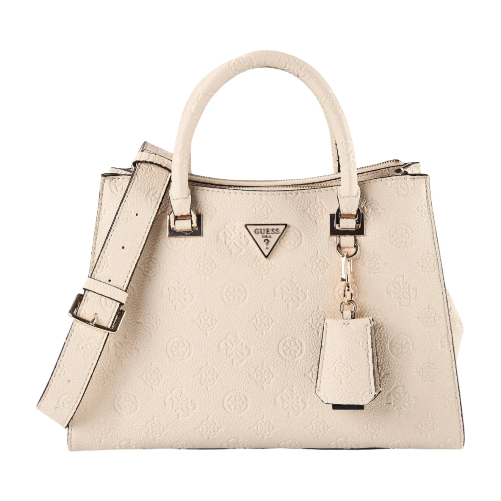Guess Women's Beige Cresidia Ii Society Satchel - Handbags - One Size - Bags