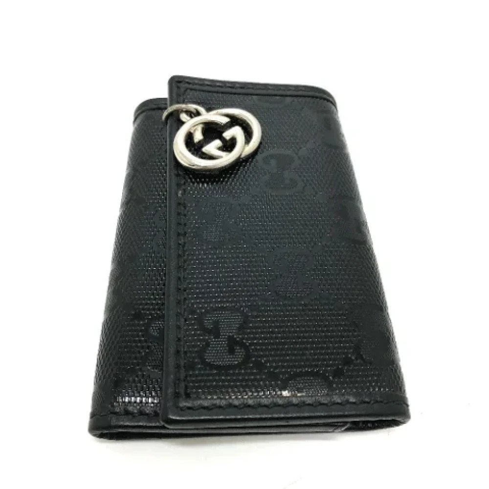 Gucci Vintage Pre-owned Leather key-holders Black Dames