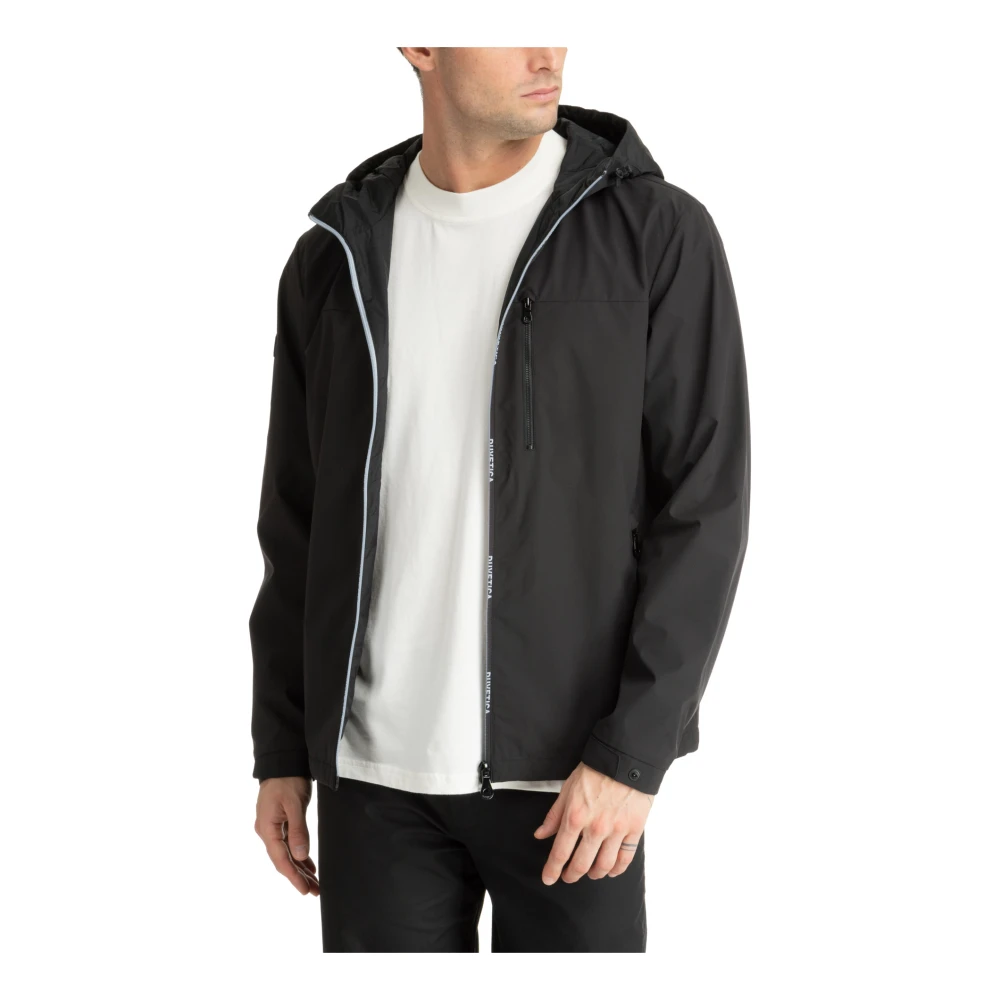 duvetica Ritssluiting Hoodie Jas met Logo Black Heren