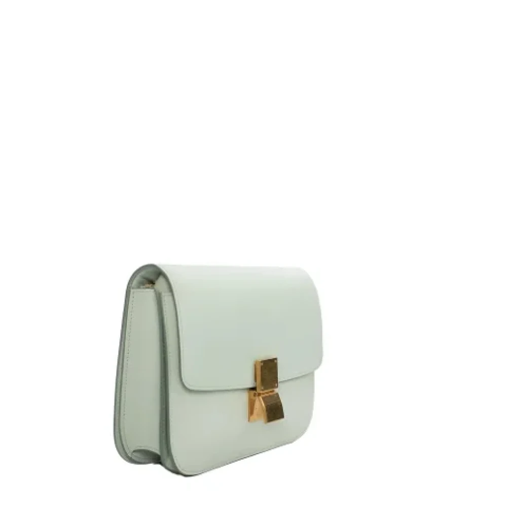 Celine Vintage Pre-owned Leather celine-bags Green Dames