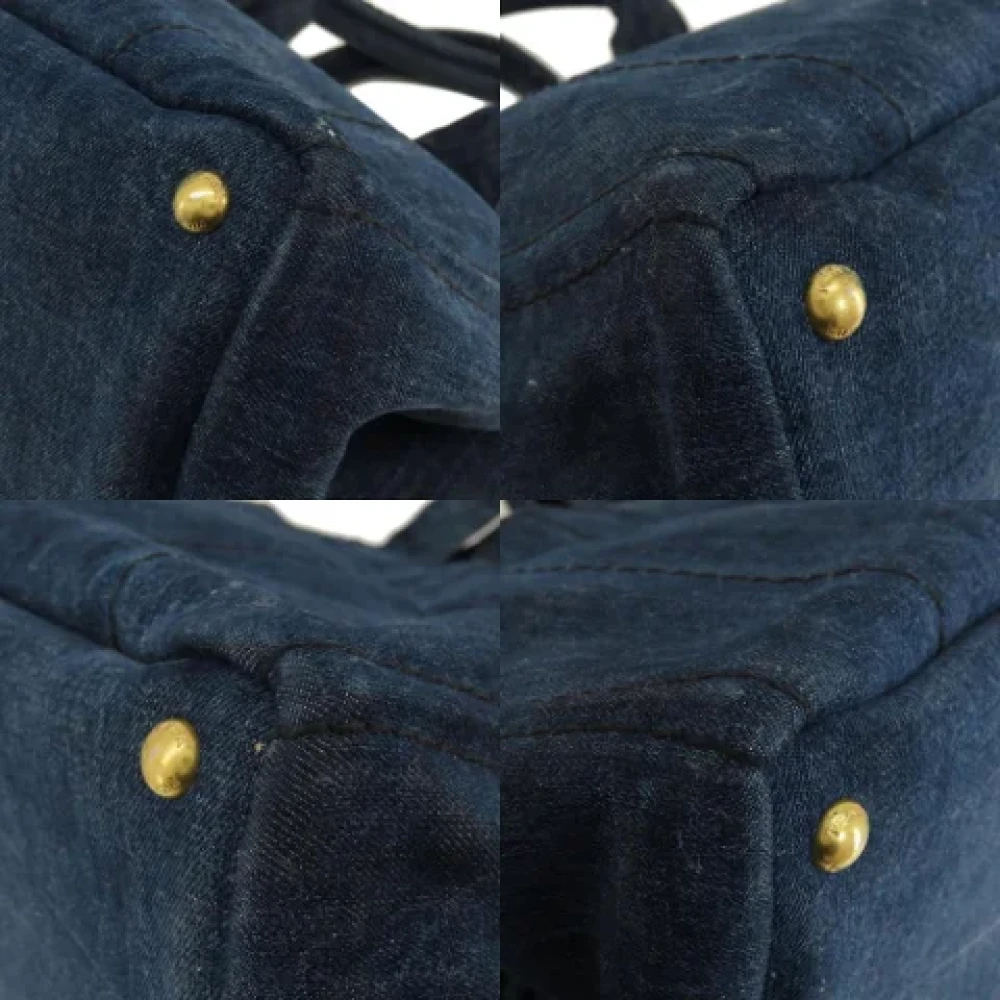 Prada Vintage Pre-owned Fabric prada-bags Blue Dames