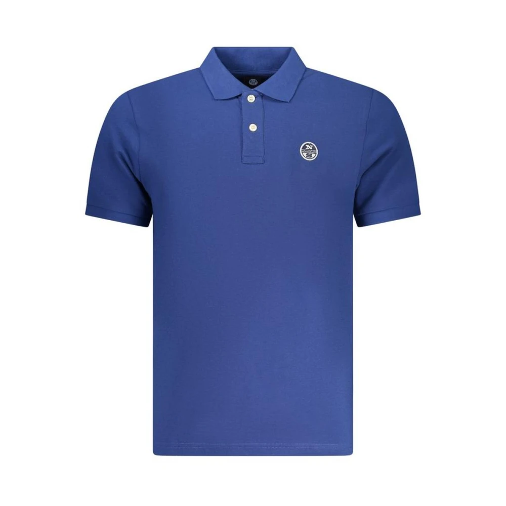 North Sails Blu Cotton Polo - Male - Polo Shirts - Blue - 2XL - Tops