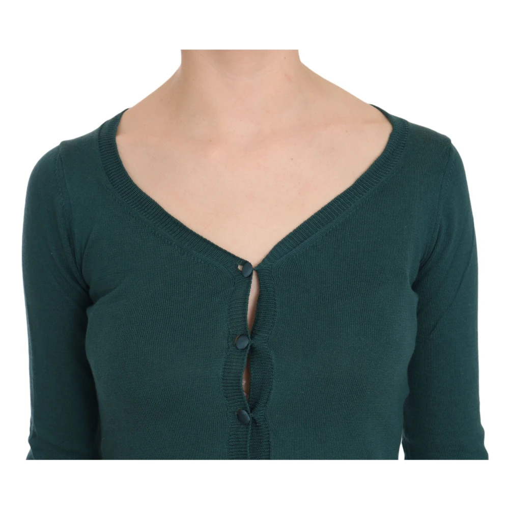 Pink Memories Blauw Groene Katoenen Vest Top Blue Dames