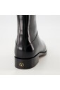 black-leather-pat-ankle-boots