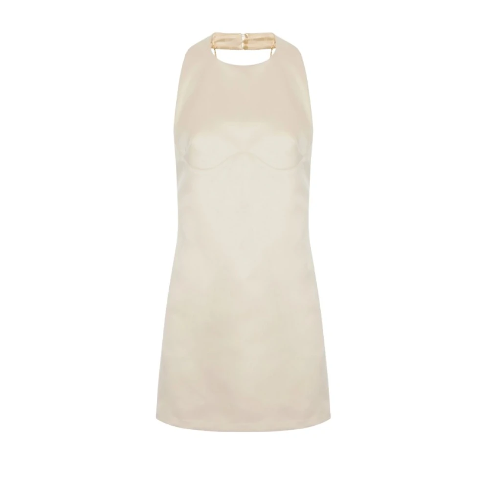 Elisabetta Franchi Yellow Duchesse Mini Dress - Female - Short Dresses - M - Dresses