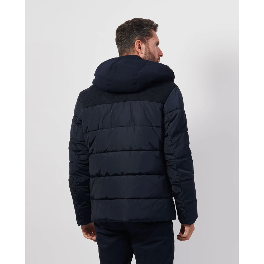 Hugo Boss Blauwe waterafstotende herenjas Blue Heren