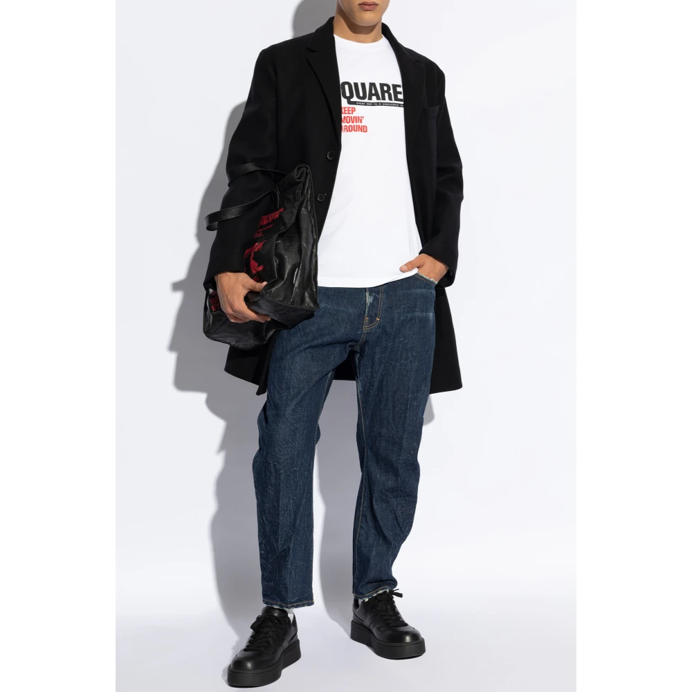 Dsquared2 Wollen jas Black Heren