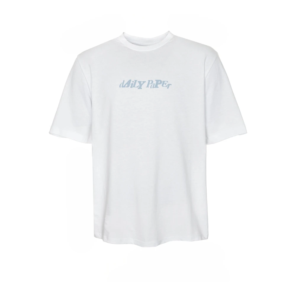 Daily Paper Casual Logo Print T-Shirt White Heren