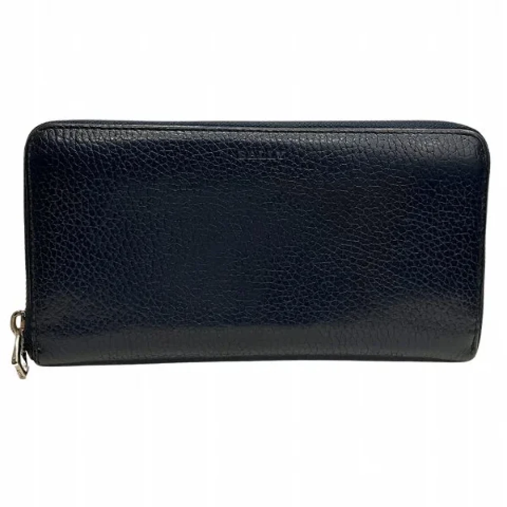 Bally Pre-owned Leather wallets Blue Dames