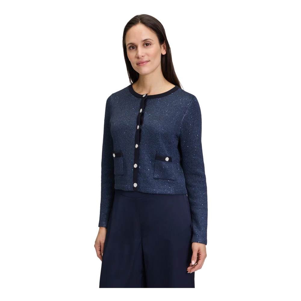 Vera Mont Cardigan met sierstenen Blue Dames