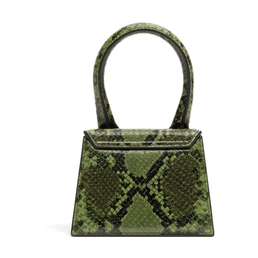 Jacquemus Mini Groene Snakeskin Tas Green Dames