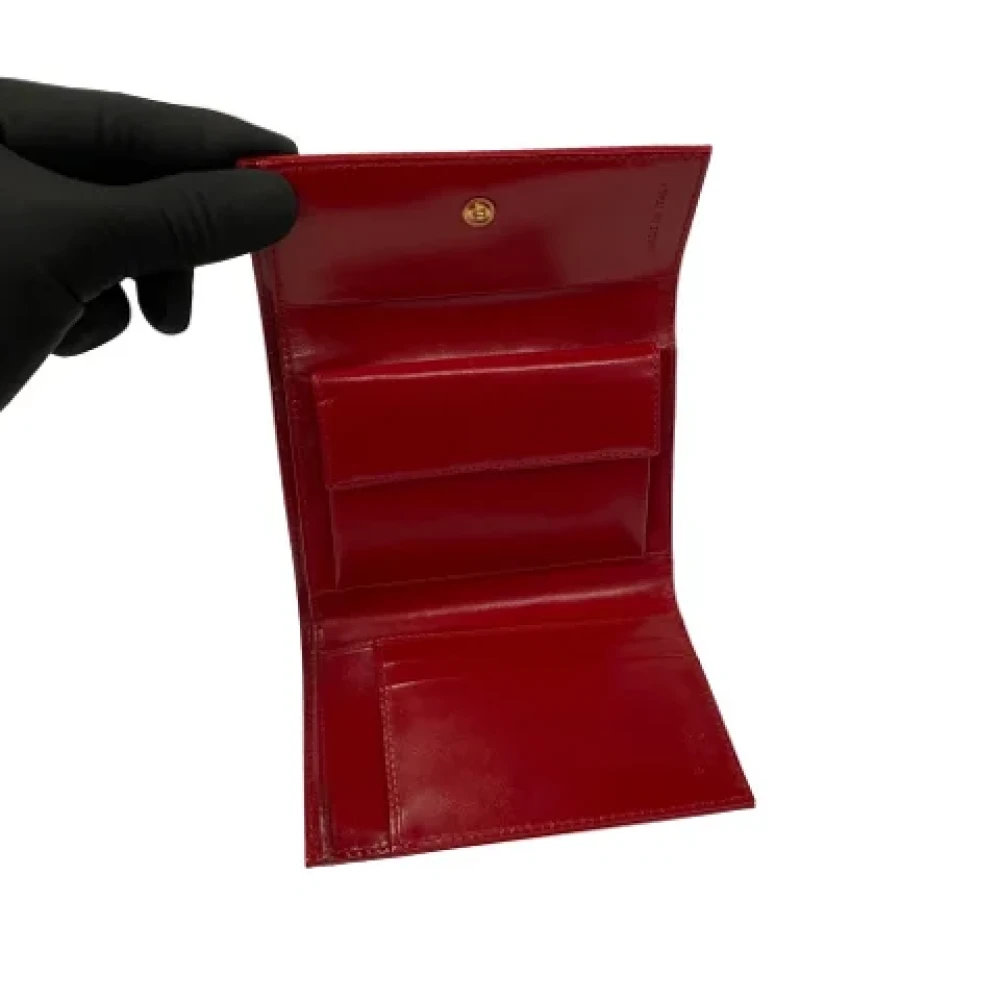 Prada Vintage Pre-owned Nylon wallets Red Dames
