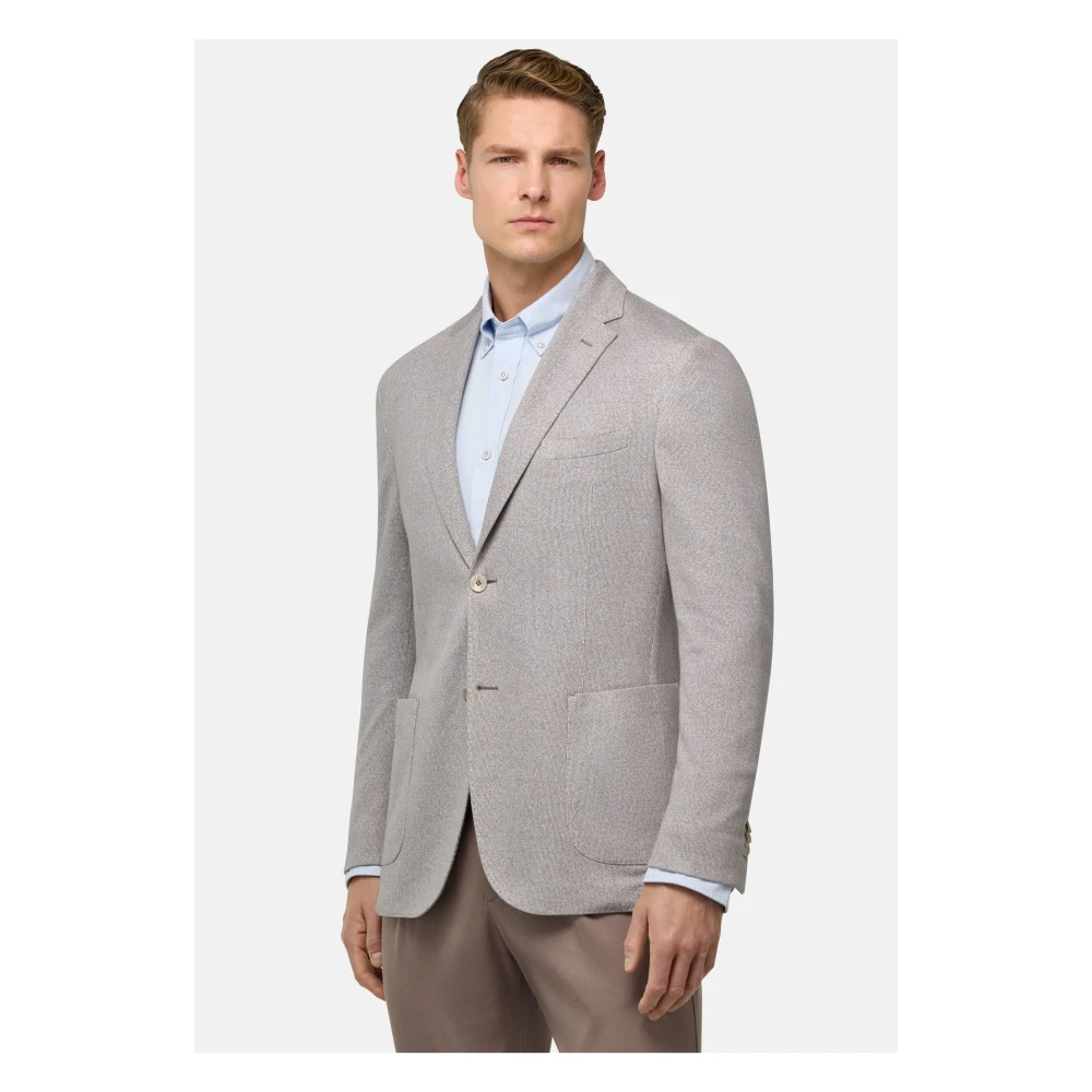 Boggi Milano B Jersey B Jersey Katoen en Linnen Jas Gray Heren