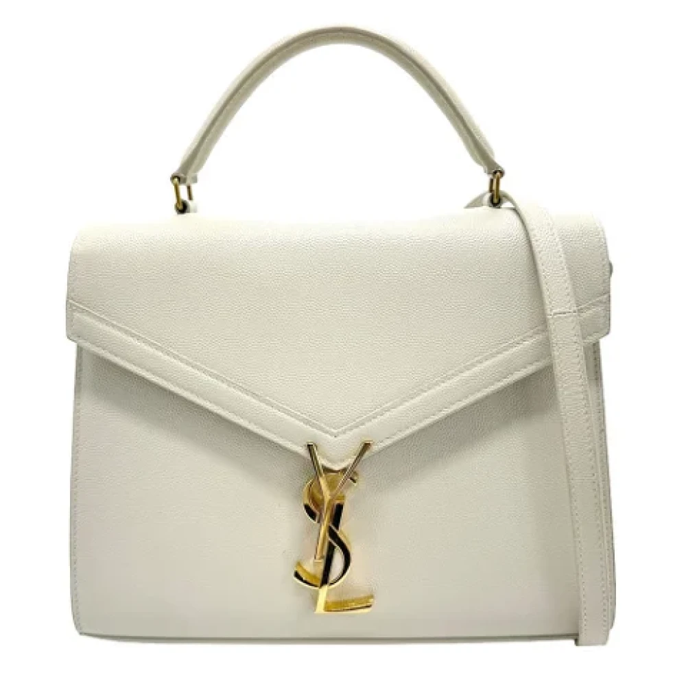 Saint Laurent Vintage Pre-owned Leather handbags White Dames