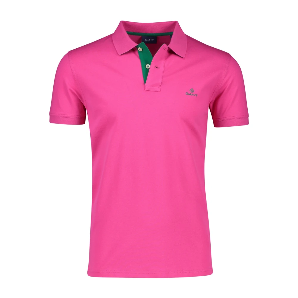 Gant Rosa kortärmad polotröja Pink, Herr