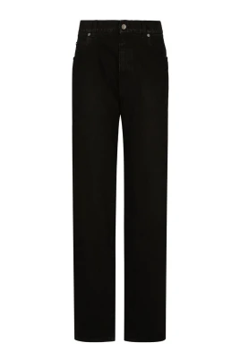 Boyfriendjeans med hög midja och häng