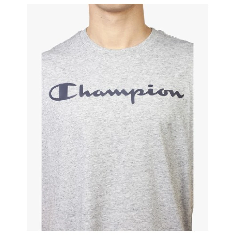 Champion Heren Lichtgewicht Katoenen T-Shirt Gray Heren