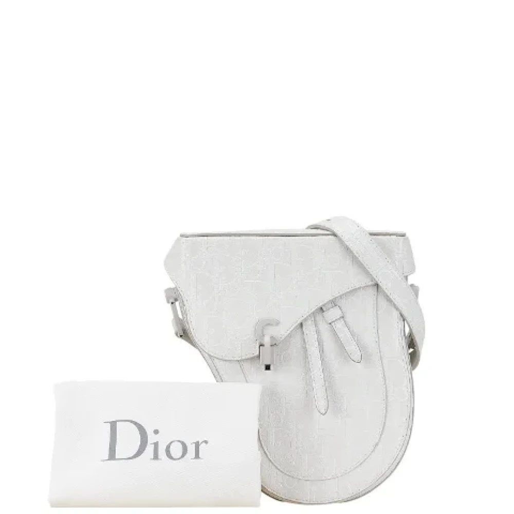 Dior Vintage Pre-owned Leather crossbody-bags White Dames