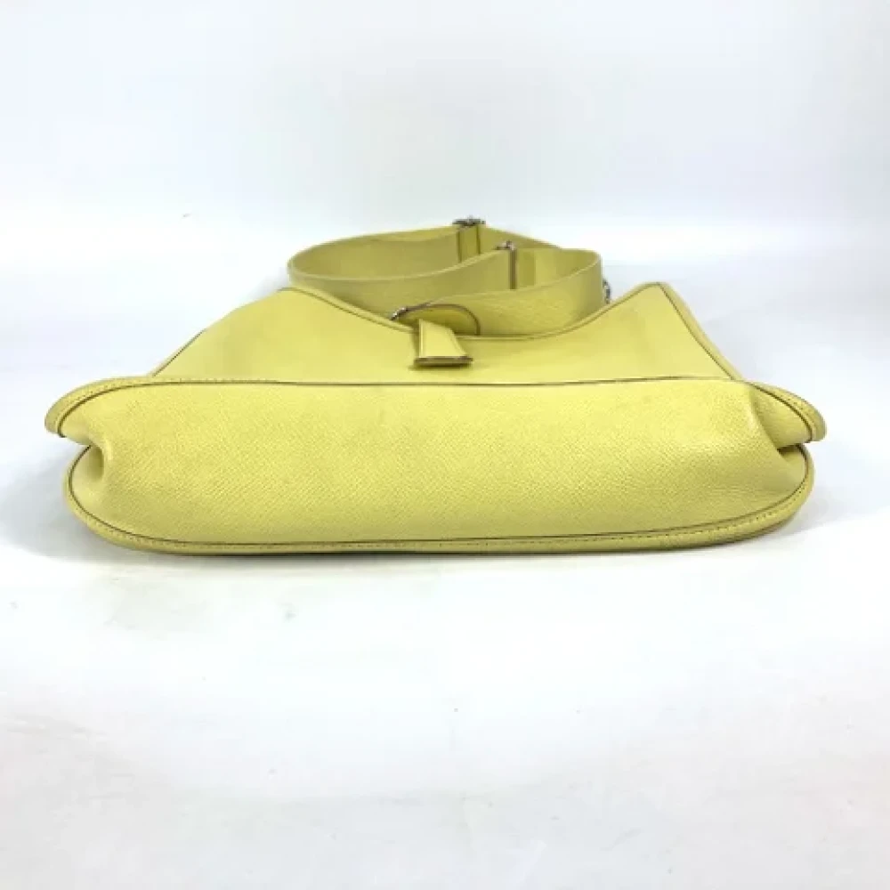 Hermès Vintage Pre-owned Leather crossbody-bags Yellow Dames