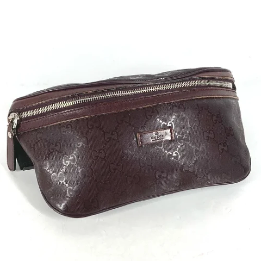 Gucci Vintage Pre-owned Canvas gucci-bags Purple Heren